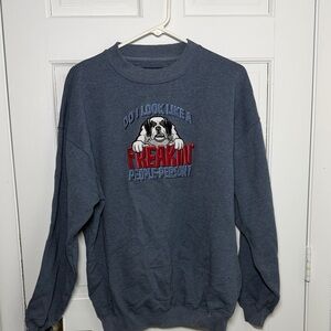 Big Dogs Gray Graphic Men's Crewneck Sweater